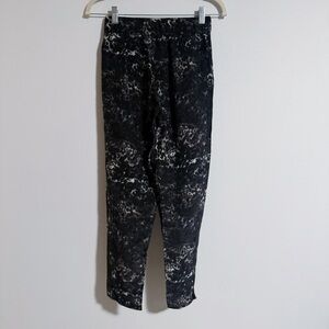 Mikoh - 100% Silk Black and Grey Animal Print Kahuku Pants